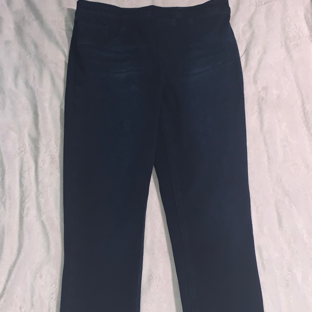 SPANX Sz M Dark Blue Denim Stretchy Jeggings